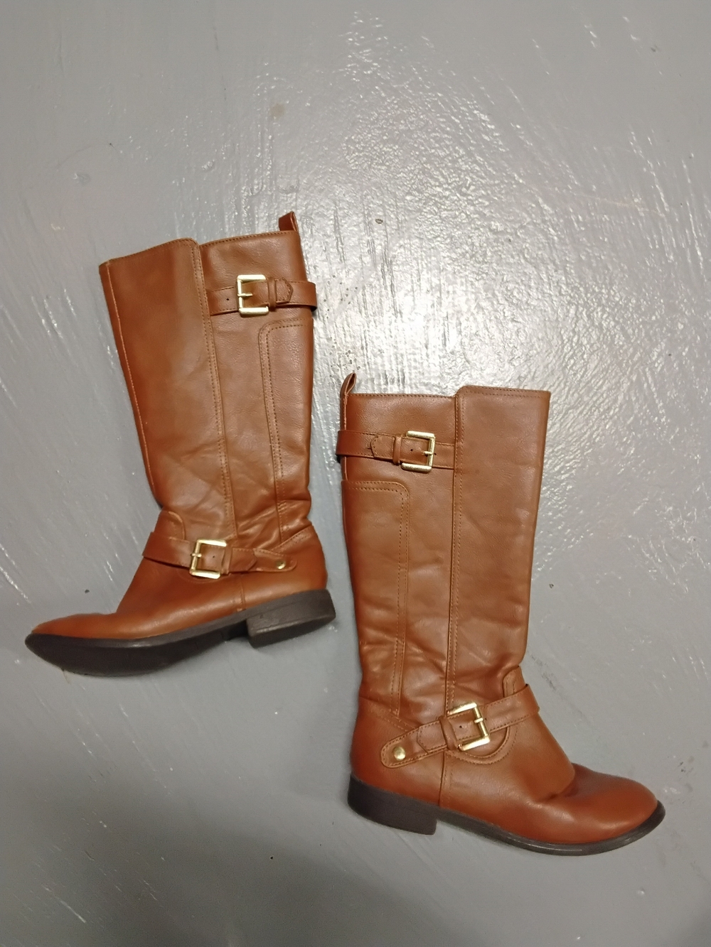 Classic Tan Girls Mid-Calf Riding Boots